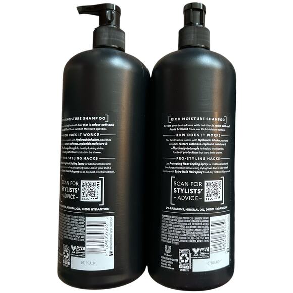 Lot 2 TRESemme Hydrating Shampoo/Conditioner Moisture Rich - Picture 4 of 4